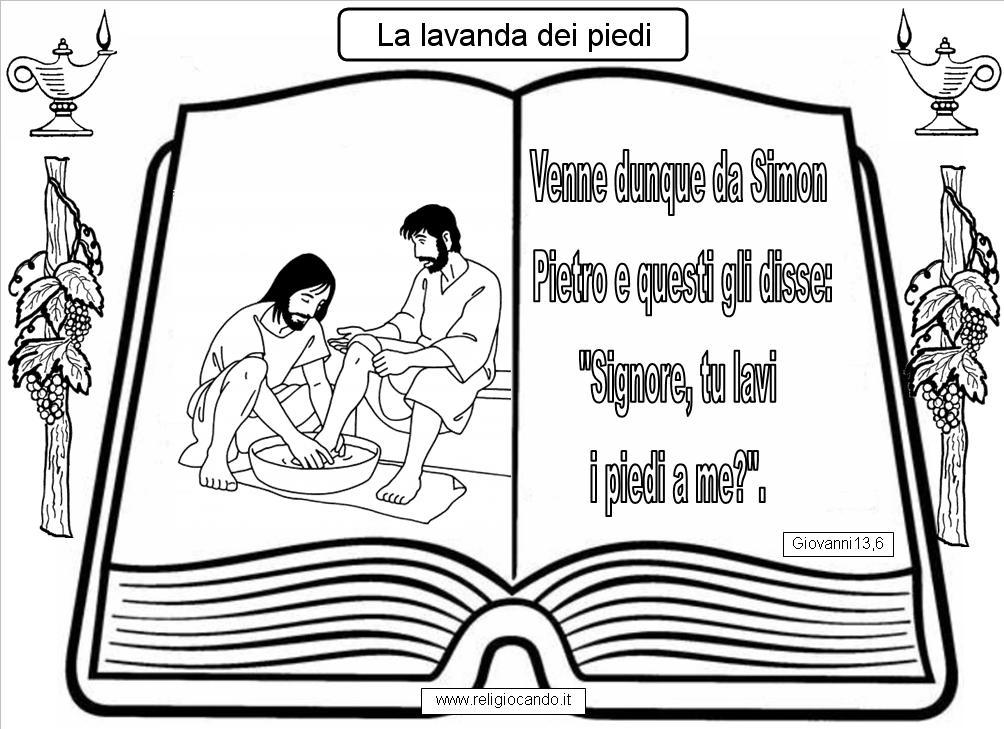 Lavanda Dei Piedi Spiegata Ai Bambini Disegni Bambini Lavanda Dei Piedi - Disegni HD